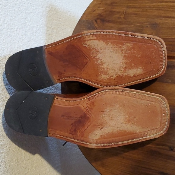 Stacy Adams- Mens Vintage Leather Square Toe Oxfords Business Casual Sz.9 main image 4